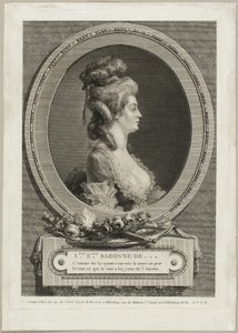 Louise Émilie, Baroness of *** - Augustin de Saint Aubin