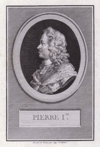 Pierre le Grand, tsar de Russie (gravure) - Augustin de Saint Aubin