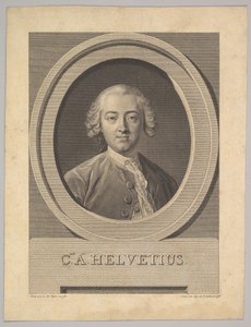 Portrait de Claude Adrien Helvétius 1715-1771, 1772 - Augustin de Saint Aubin
