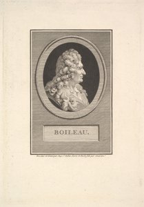 Portrait de Despréaux Nicolas Boileau - Augustin de Saint Aubin