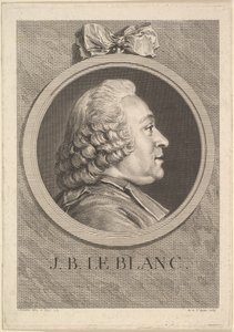 Portrait de Jean-Baptiste Le Blanc, 1750 - Augustin de Saint Aubin