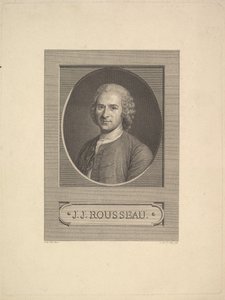 Portrait de Jean-Jacques Rousseau - Augustin de Saint Aubin