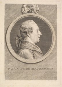 Portrait de P.A. Caron de Beaumarchais, 1773 - Augustin de Saint Aubin
