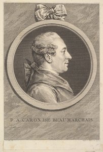Portrait de P. A. Caron de Beaumarchais, 1773 - Augustin de Saint Aubin