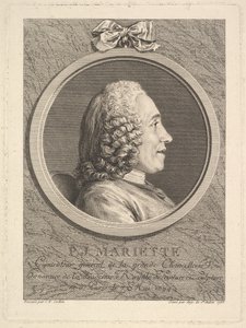 Portrait de Pierre-Jean Mariette, 1765 - Augustin de Saint Aubin