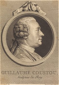 Guillaume Coustou - Augustin de Saint Aubin after Charles Nicolas Cochin II