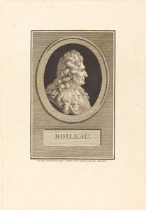Despreaux-Nicolas Boileau - Augustin de Saint Aubin after François Girardon