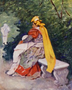 Une Balia, nourrice, dans la Villa Nationale, Naples - Augustine Fitzgerald
