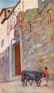 Une rue de Tolède (lithographie couleur) - Augustine Fitzgerald