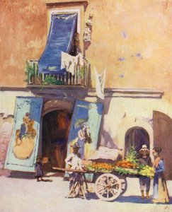 Scène de rue, La Marina, Naples - Augustine Fitzgerald