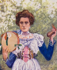 Danseuse de Tarentelle avec des castagnettes
