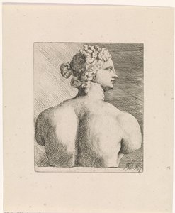 Buste de Vénus de Médicis, vu de dos