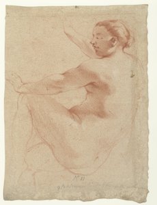 Femme nue assise