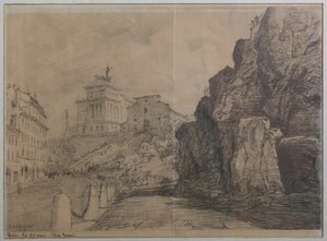 Paysage de Rome - Augusto Baracchi