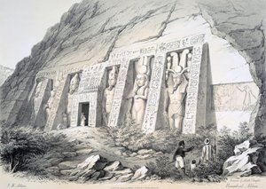 Extérieur du Temple Nord, Ebsamboul, Nubie - Augustus Butler