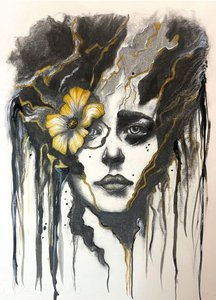 Portrait « Fleur dorée » - Augustus Caelthorne