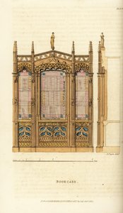 Une bibliothèque gothique - Augustus Charles (after) Pugin