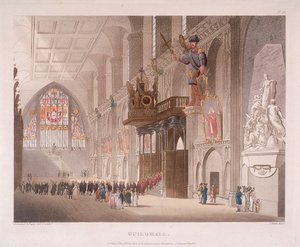 Guildhall, Londres, 1808 - Augustus Charles Pugin, Thomas Rowlandson