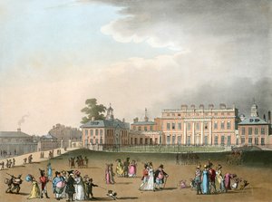 Buckingham Palace, Londres, 1809 - Augustus Charles Pugin