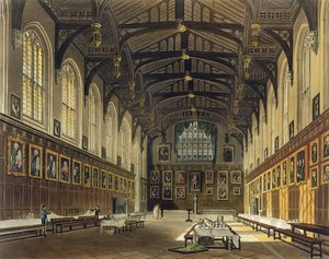 Intérieur de la Salle de Christ Church, illustration de 
