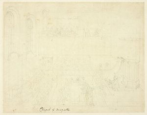 Étude pour la chapelle de Newgate, du Microcosme de Londres - Augustus Charles Pugin