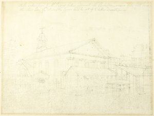 Étude pour le marché de Covent Garden, élection de Westminster, du Microcosme de Londres - Augustus Charles Pugin
