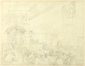 Étude pour Guild Hall, Examen d