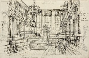Étude pour la Chambre des communes, de Microcosm of London