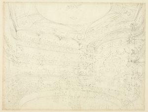 Étude pour Royal Circus, de Microcosm of London - Augustus Charles Pugin
