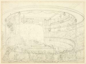 Étude pour le théâtre Sadler