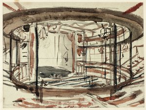 Étude pour le théâtre Sadlers Wells - Augustus Charles Pugin