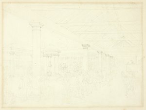 Étude pour le dépôt de Tattersall, du Microcosme de Londres