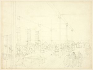Étude pour la maison de travail, paroisse de St. James, du Microcosme de Londres
