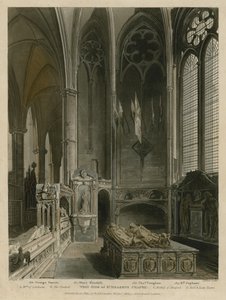Côté Ouest de la Chapelle Saint-Érasme, Abbaye de Westminster, Londres - Augustus Charles Pugin