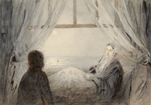 Portrait de Harriet Martineau sur un canapé, 1844