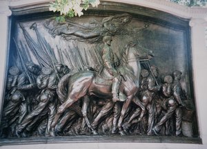 Le mémorial de Robert Gould Shaw (1837-63) au 54e régiment du Massachusetts afro-américain - Augustus Saint Gaudens