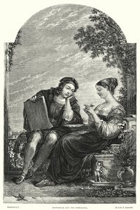 Raffaelle et la Fornarina (gravure) - Augustus Wall (after) Callcott