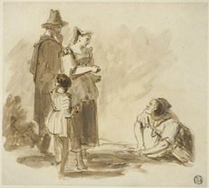 Quatre paysans - Augustus Wall Callcott