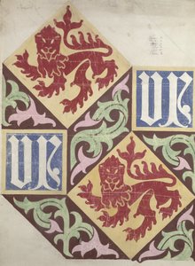 Conception du sol pour les Chambres du Parlement - Augustus Welby Northmore Pugin