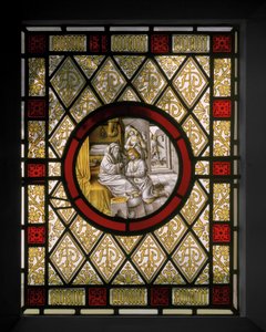 Fenêtre de la bibliothèque avec médaillon néerlandais - Augustus Welby Northmore Pugin