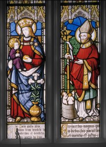Vierge et Enfant avec Saint Nicolas (détail) - Augustus Welby Northmore Pugin