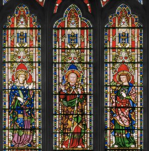 Vierge et Christ avec Saints, Fenêtre Est (détail) - Augustus Welby Northmore Pugin