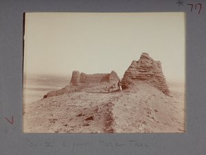 Vue de Mazar Tagh (photo n/b) - Aurel Stein