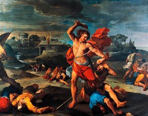 Samson tuant les Philistins - Aureliano Milani