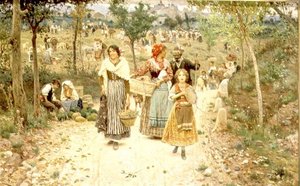 Retour de la fête du village