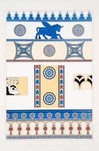 Ornements peints de Nimroud [Calah] - Austen Henry Layard