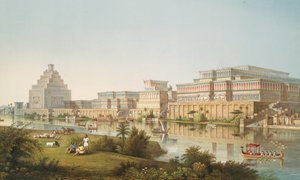 Les palais de Nimroud [Calah] restaurés, 1853