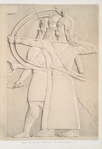 Deux archers et un porte-bouclier, 1849 - Austen Henry Layard