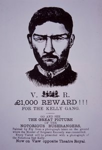 Affiche de récompense de Ned Kelly - Australian School