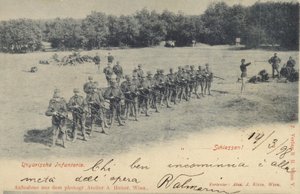 Infanterie hongroise recevant l